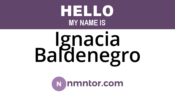 Ignacia Baldenegro