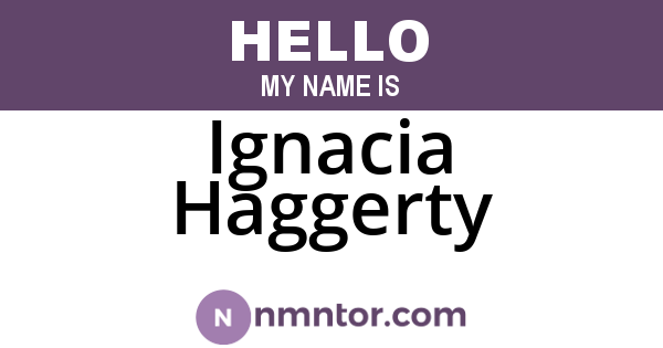 Ignacia Haggerty