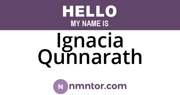 Ignacia Qunnarath