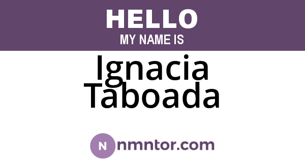Ignacia Taboada