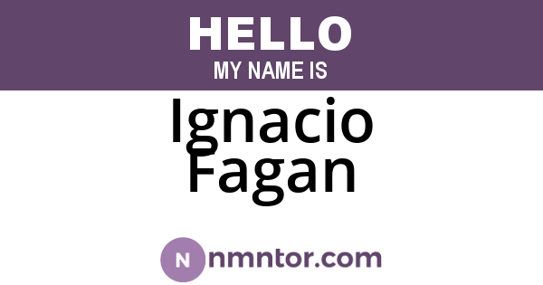 Ignacio Fagan