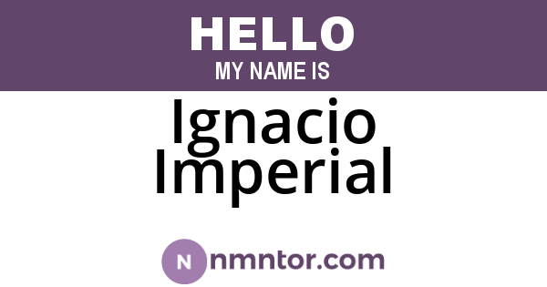 Ignacio Imperial