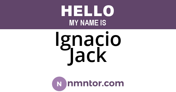 Ignacio Jack