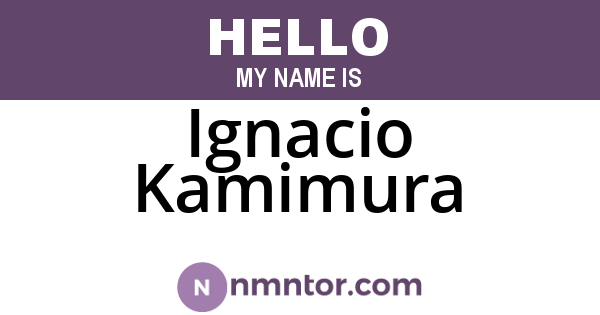 Ignacio Kamimura