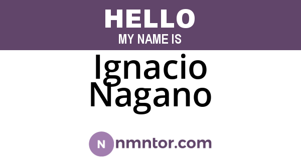 Ignacio Nagano