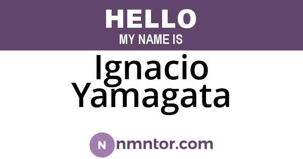 Ignacio Yamagata