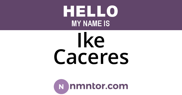 Ike Caceres