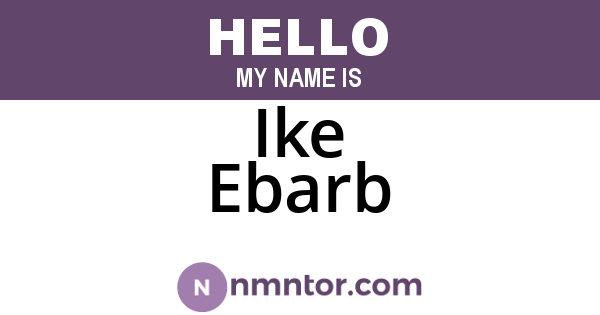 Ike Ebarb