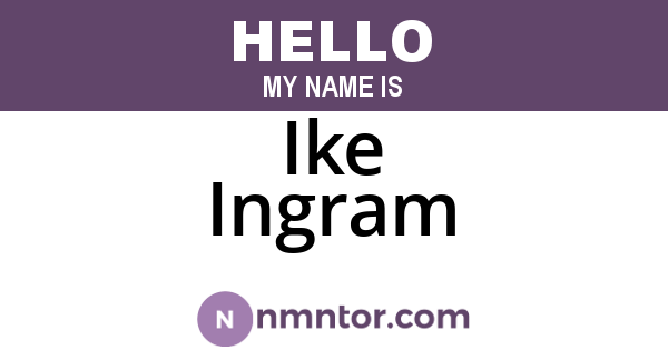 Ike Ingram