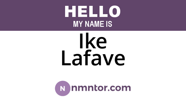 Ike Lafave