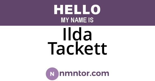 Ilda Tackett