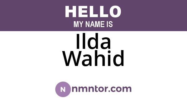 Ilda Wahid