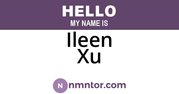 Ileen Xu