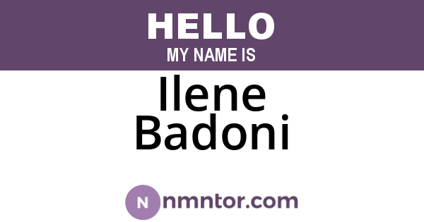 Ilene Badoni