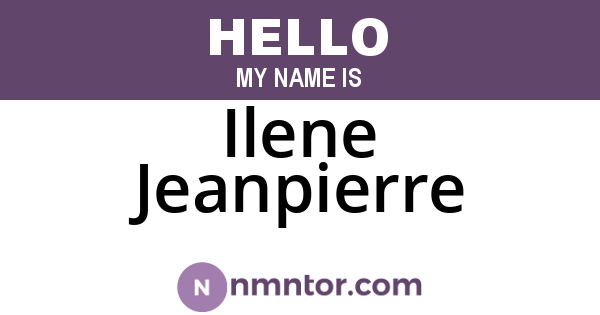 Ilene Jeanpierre