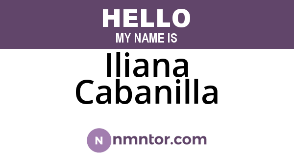Iliana Cabanilla