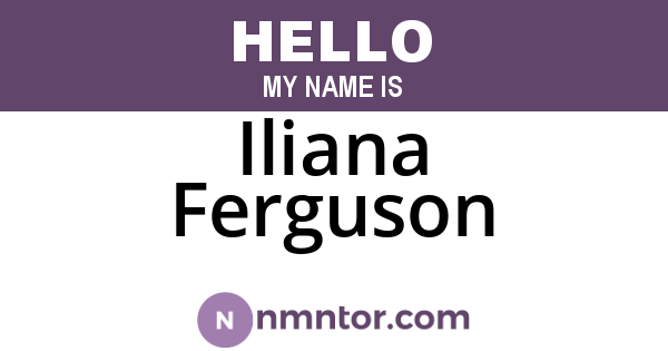 Iliana Ferguson