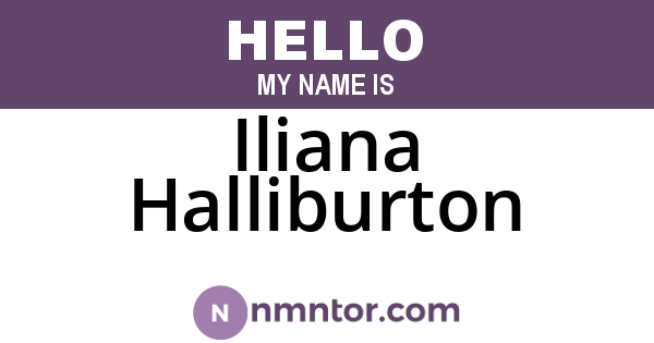 Iliana Halliburton