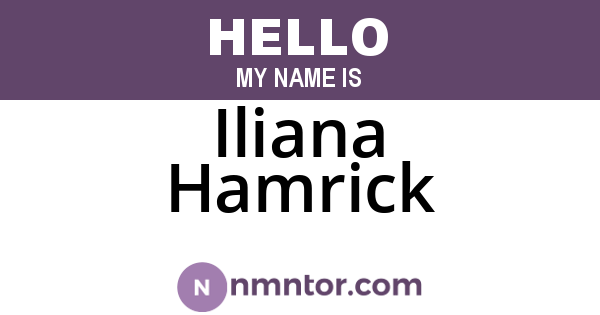 Iliana Hamrick