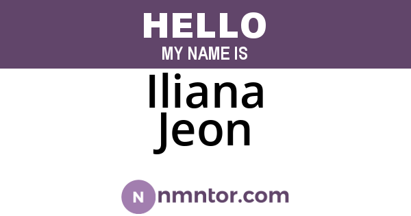 Iliana Jeon