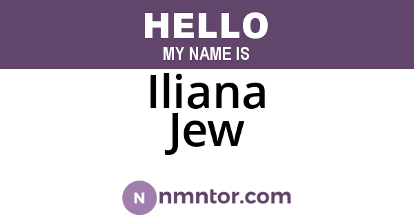 Iliana Jew