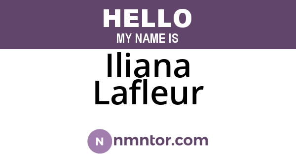 Iliana Lafleur