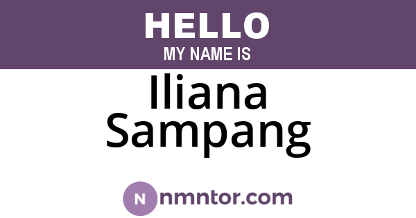 Iliana Sampang