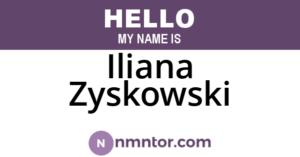 Iliana Zyskowski