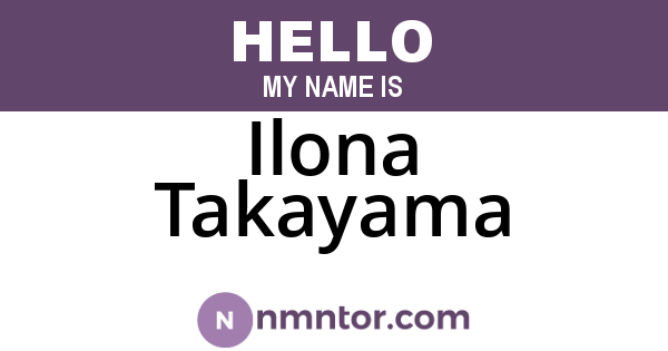 Ilona Takayama