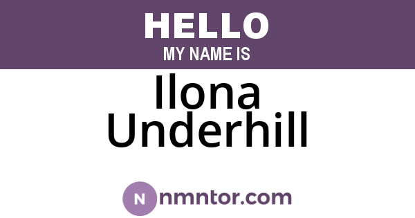 Ilona Underhill
