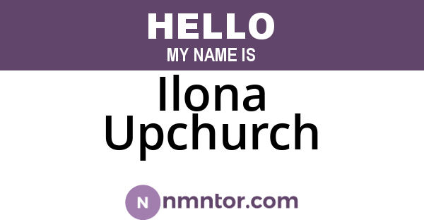 Ilona Upchurch