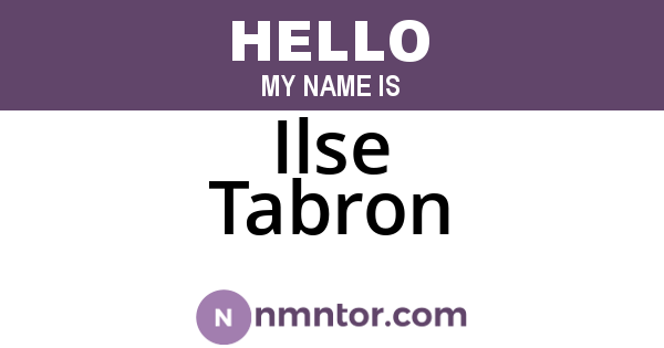 Ilse Tabron