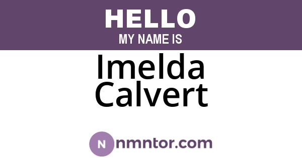 Imelda Calvert