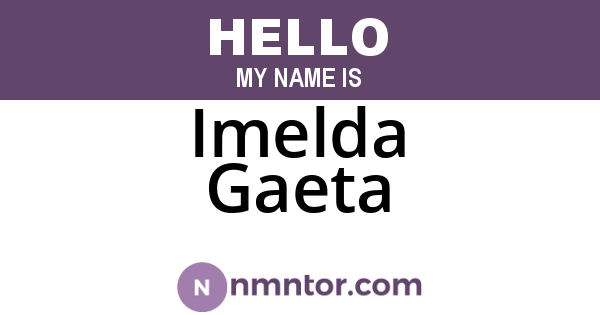 Imelda Gaeta