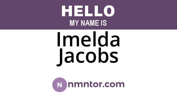 Imelda Jacobs