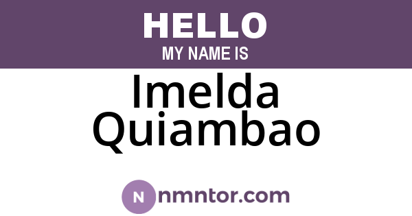 Imelda Quiambao