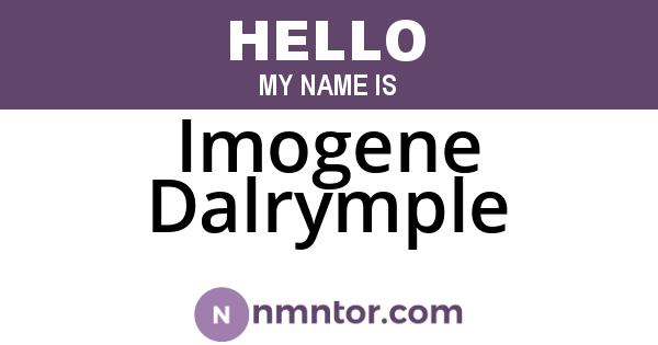 Imogene Dalrymple