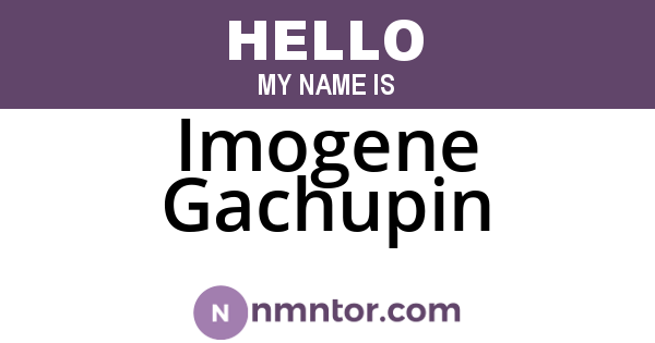 Imogene Gachupin