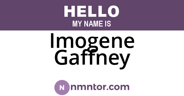 Imogene Gaffney