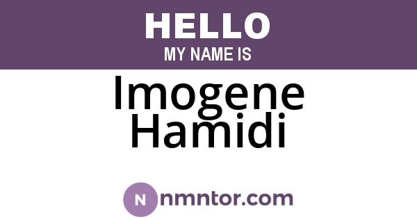 Imogene Hamidi