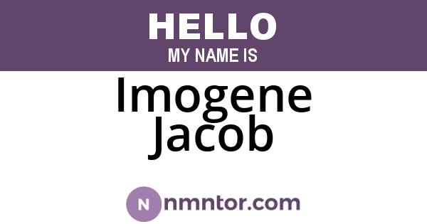 Imogene Jacob