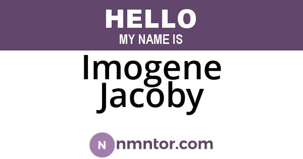 Imogene Jacoby