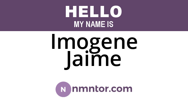 Imogene Jaime