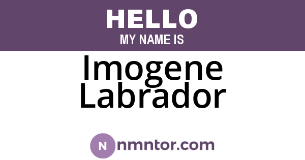Imogene Labrador