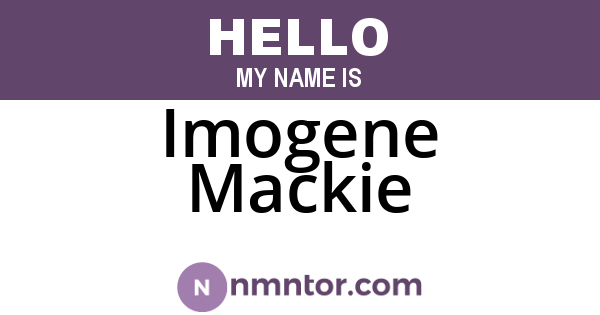 Imogene Mackie