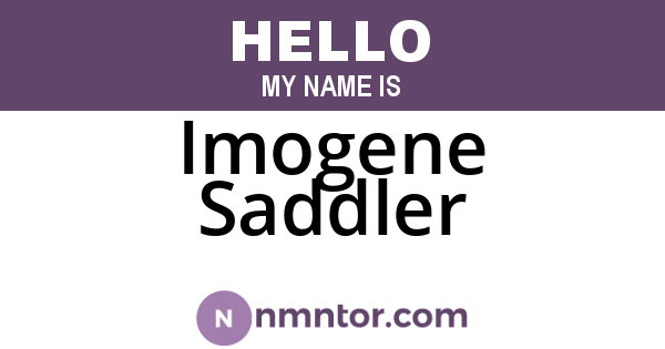 Imogene Saddler
