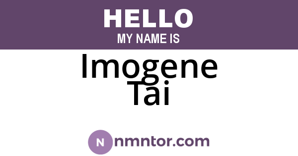 Imogene Tai