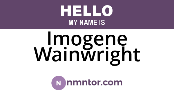 Imogene Wainwright