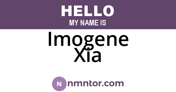 Imogene Xia