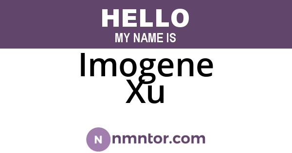 Imogene Xu